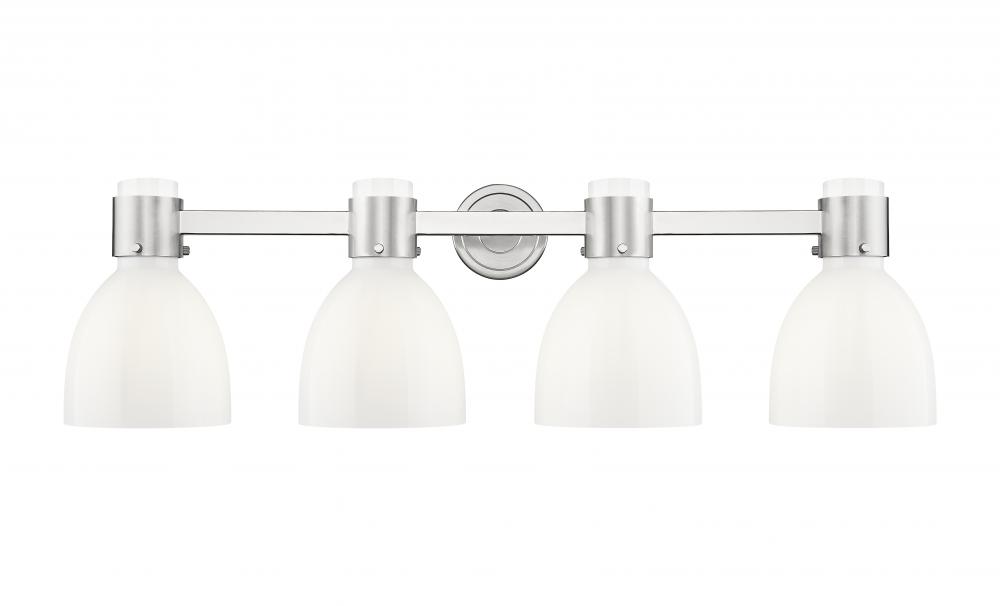 Lawton Bell - 4 Light - 27 inch - Satin Nickel - Bath Vanity Light