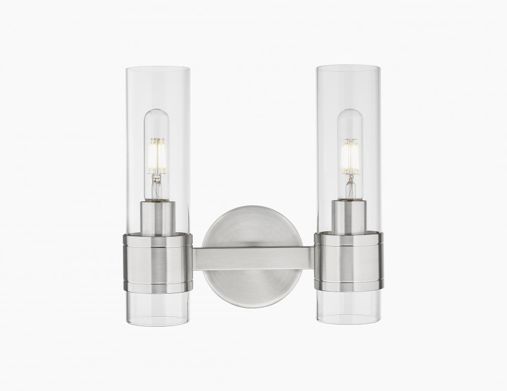 Arden - 2 Light - 14 inch - Satin Nickel - Bath Vanity Light