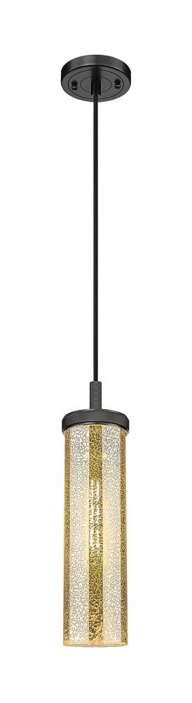 Lincoln - 1 Light - 4 inch - Matte Black - Cord Hung Pendant