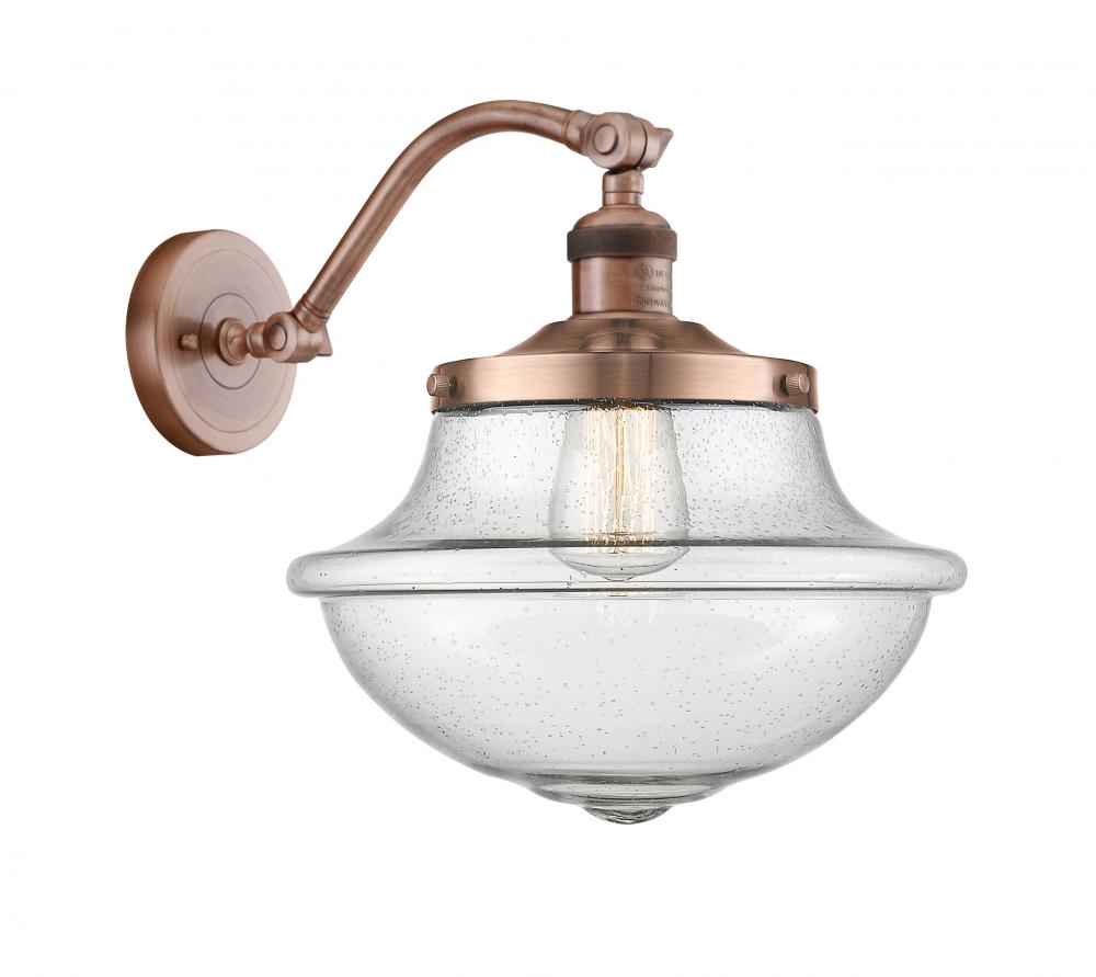 Oxford - 1 Light - 8 inch - Antique Copper - Adjustable Sconce