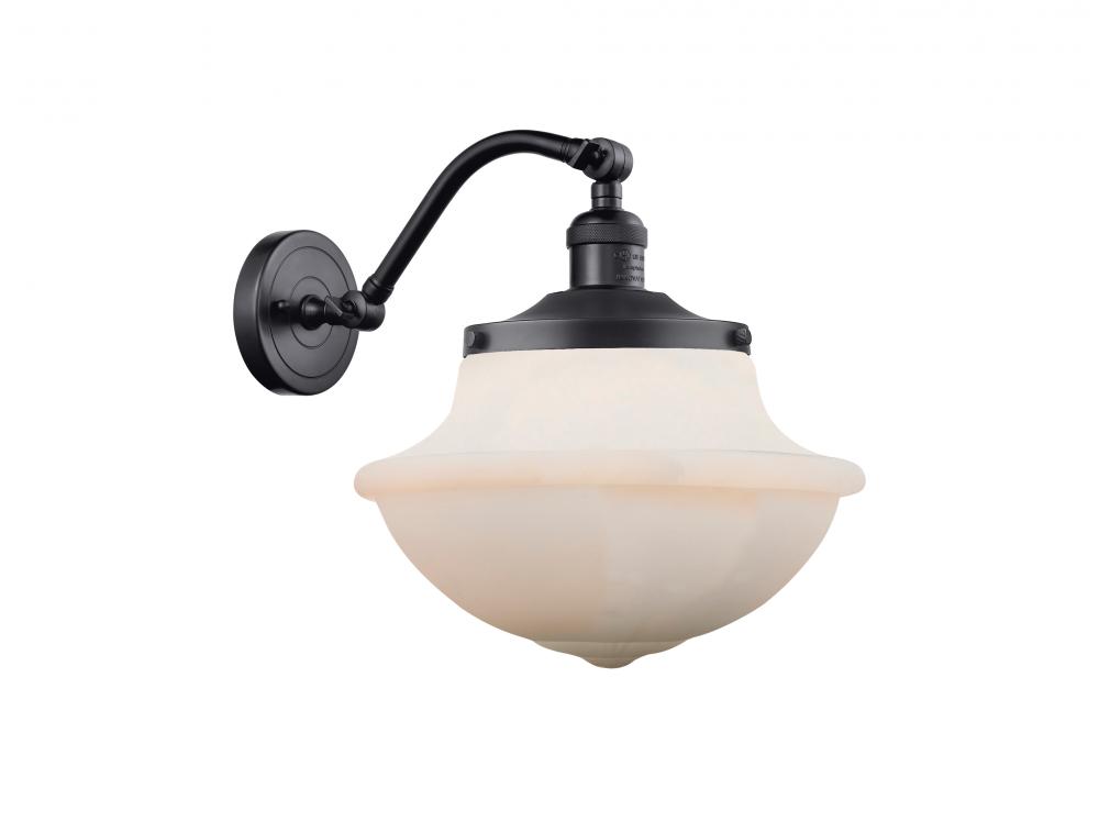 Oxford - 1 Light - 8 inch - Matte Black - Adjustable Sconce