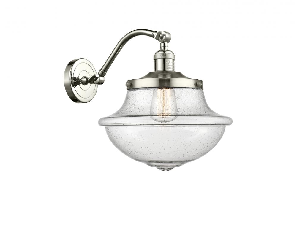 Oxford - 1 Light - 8 inch - Polished Nickel - Adjustable Sconce