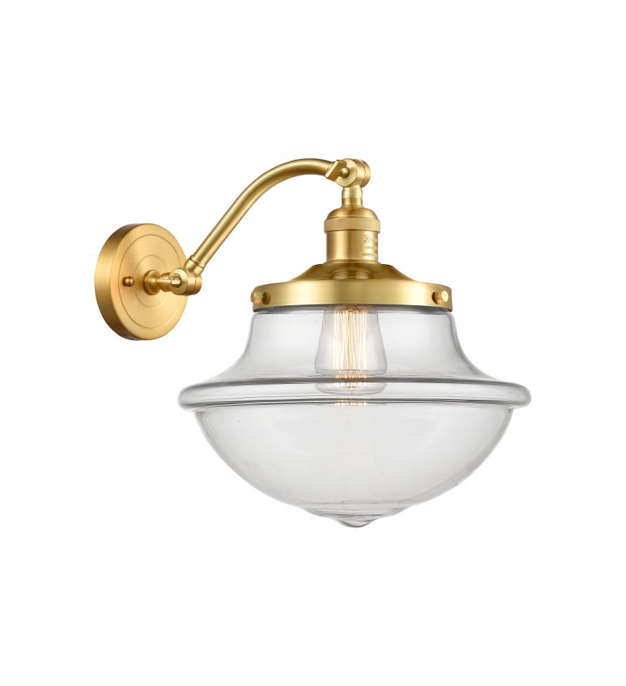 Oxford - 1 Light - 8 inch - Satin Gold - Adjustable Sconce