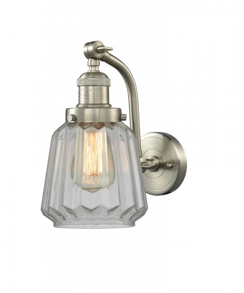 Chatham - 1 Light - 7 inch - Brushed Satin Nickel - Adjustable Sconce