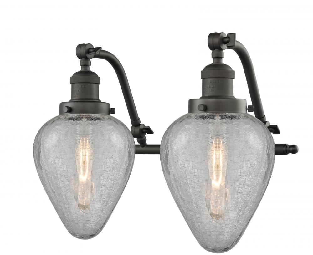 Geneseo - 2 Light - 18 inch - Oil Rubbed Bronze - Adjustable Bath Vanity Light