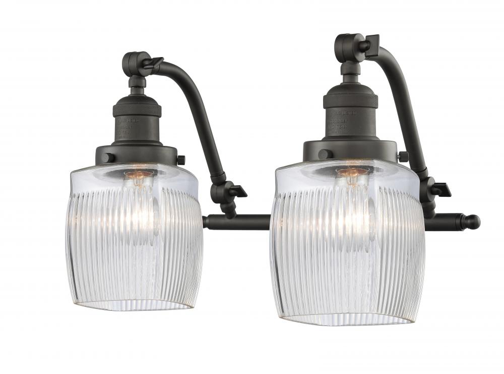 Colton - 2 Light - 17 inch - Oil Rubbed Bronze - Adjustable Bath Vanity Light