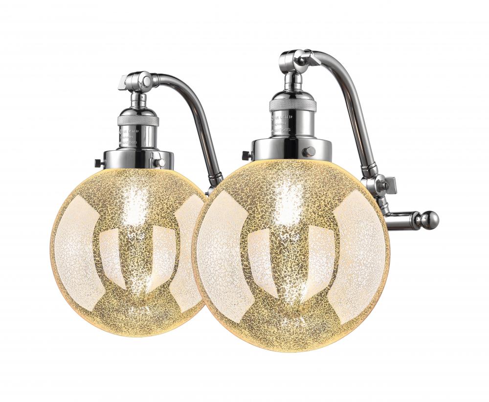 Beacon - 2 Light - 18 inch - Polished Chrome - Adjustable Bath Vanity Light