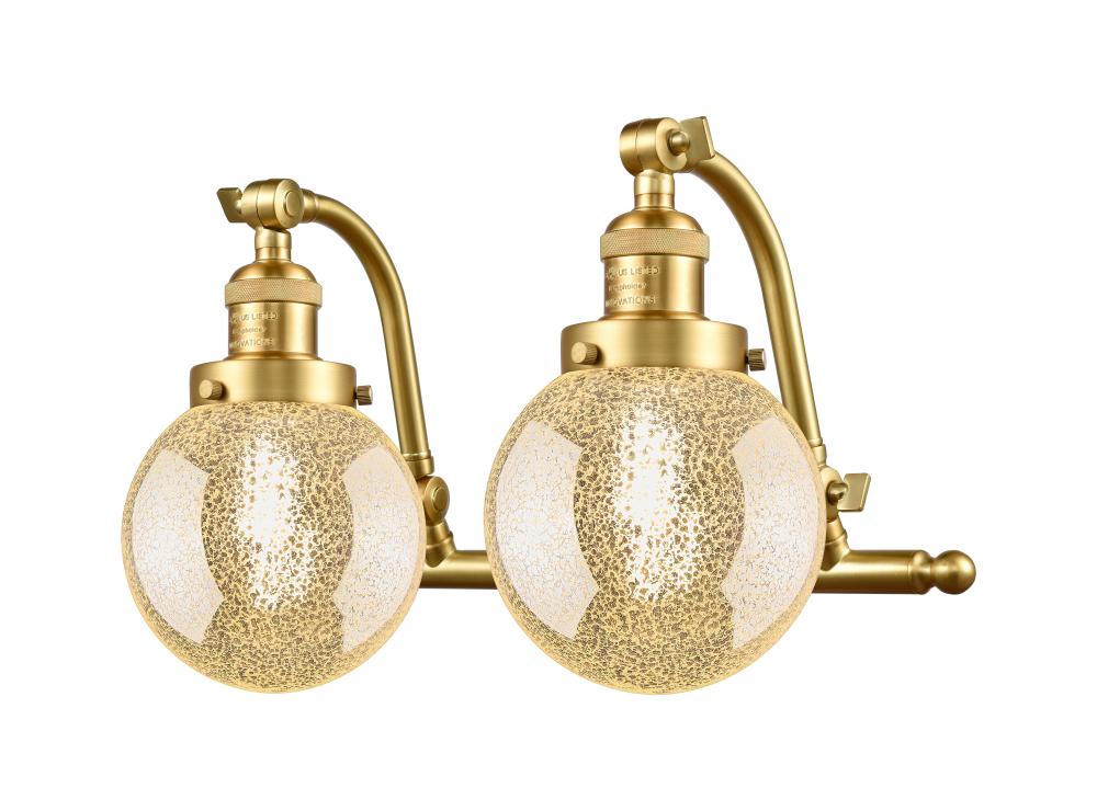 Beacon - 2 Light - 16 inch - Satin Gold - Adjustable Bath Vanity Light