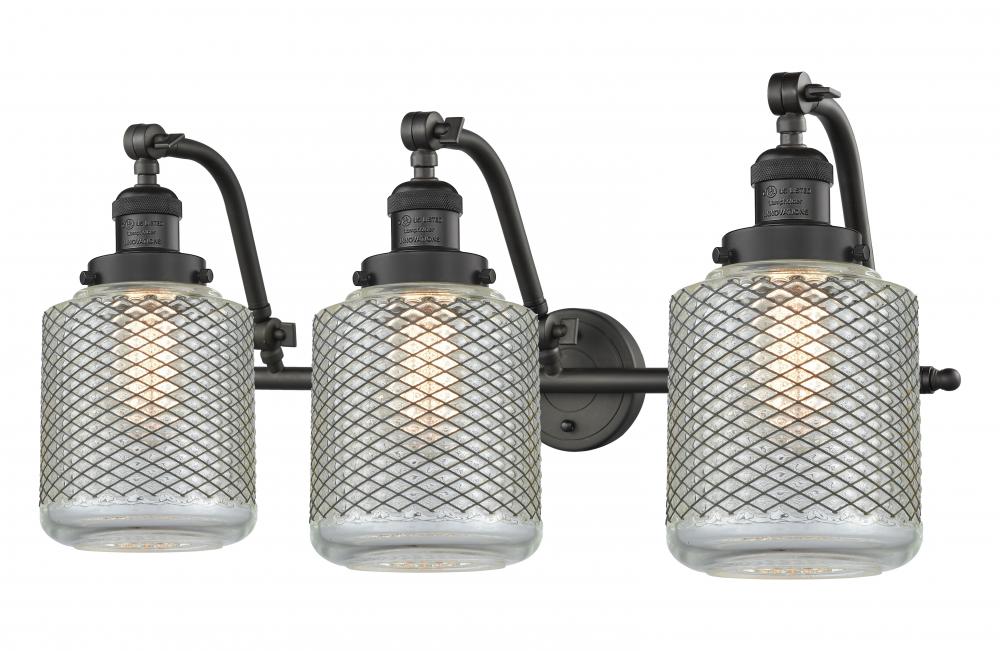 Stanton - 3 Light - 28 inch - Oil Rubbed Bronze - Adjustable Bath Vanity Light