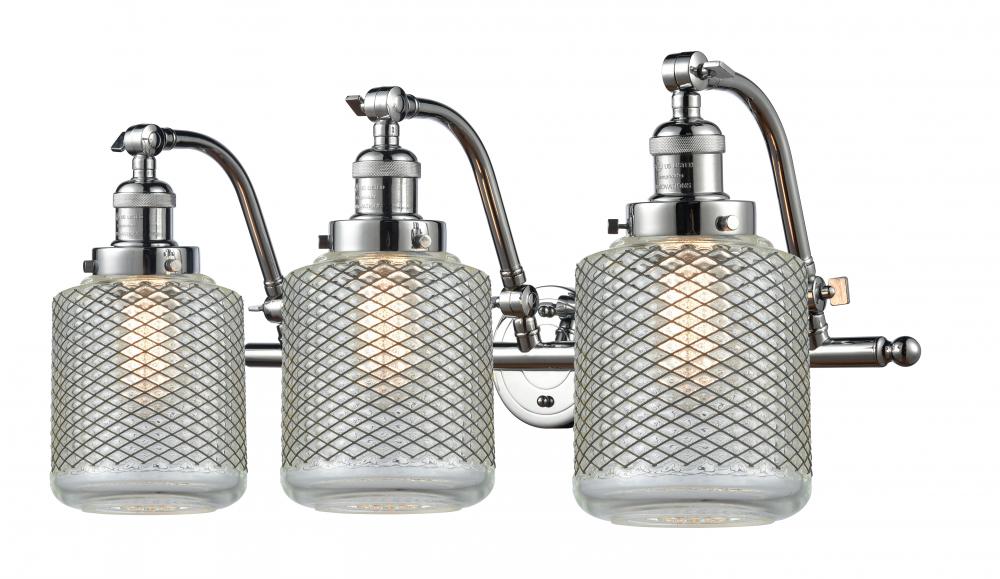 Stanton - 3 Light - 28 inch - Polished Chrome - Adjustable Bath Vanity Light