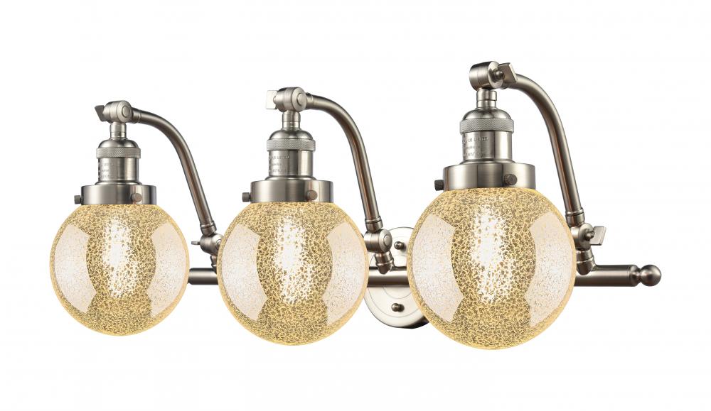 Beacon - 3 Light - 26 inch - Brushed Satin Nickel - Adjustable Bath Vanity Light