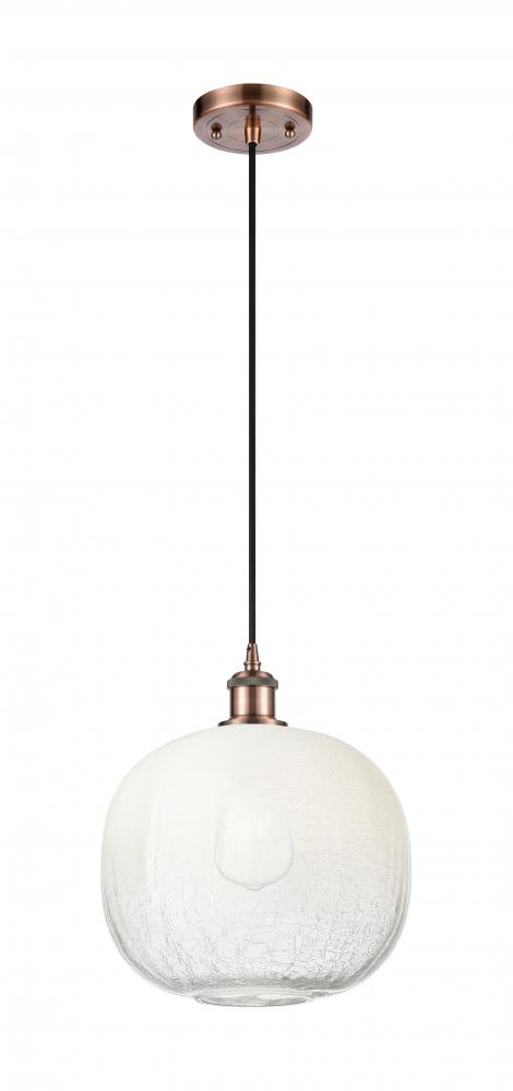Brookhaven Sphere - 1 Light - 11 inch - Antique Copper - Cord hung - Mini Pendant