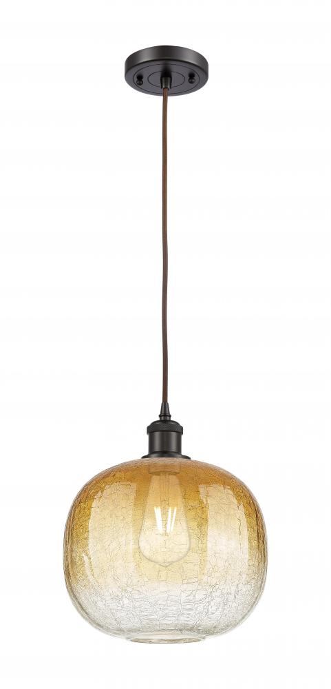 Brookhaven Sphere - 1 Light - 11 inch - Oil Rubbed Bronze - Cord hung - Mini Pendant