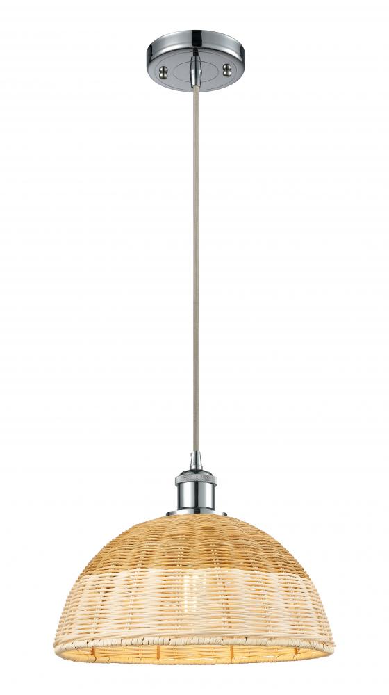Bristol Natural II - 1 Light - 12 inch - Polished Chrome - Cord hung - Mini Pendant