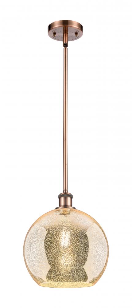 Athens - 1 Light - 10 inch - Antique Copper - Mini Pendant
