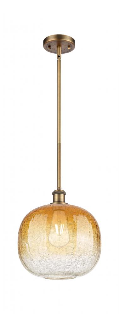 Brookhaven Sphere - 1 Light - 11 inch - Brushed Brass - Stem hung - Mini Pendant