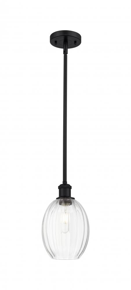 Preston Bulb - 1 Light - 6 inch - Matte Black - Stem hung - Mini Pendant