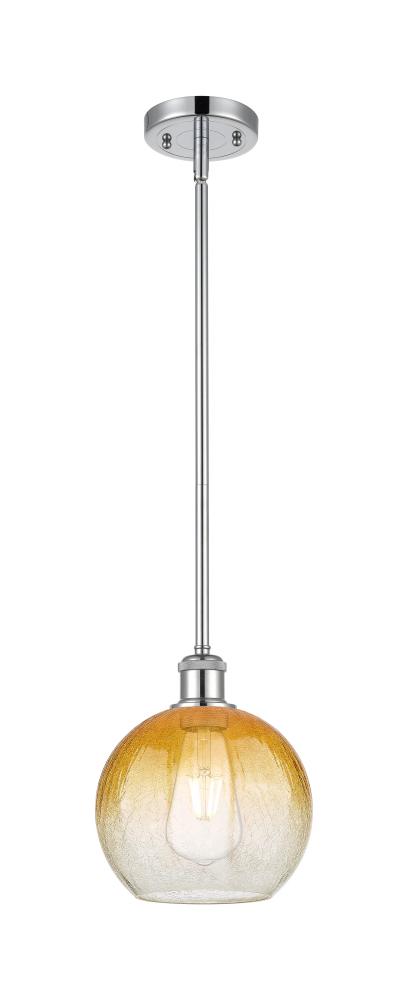 Brookhaven Globe - 1 Light - 8 inch - Polished Chrome - Stem hung - Mini Pendant