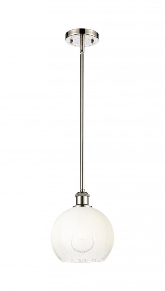 Brookhaven Globe - 1 Light - 8 inch - Polished Nickel - Stem hung - Mini Pendant