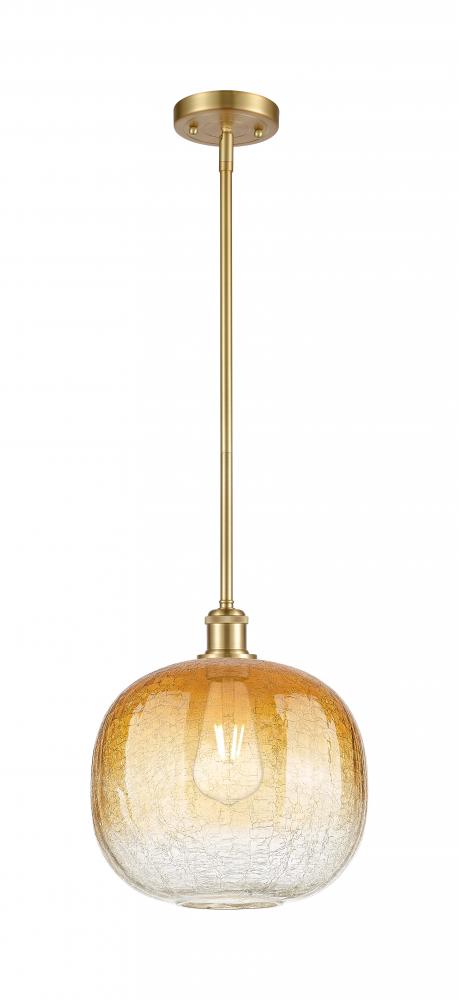 Brookhaven Sphere - 1 Light - 11 inch - Satin Gold - Stem hung - Mini Pendant