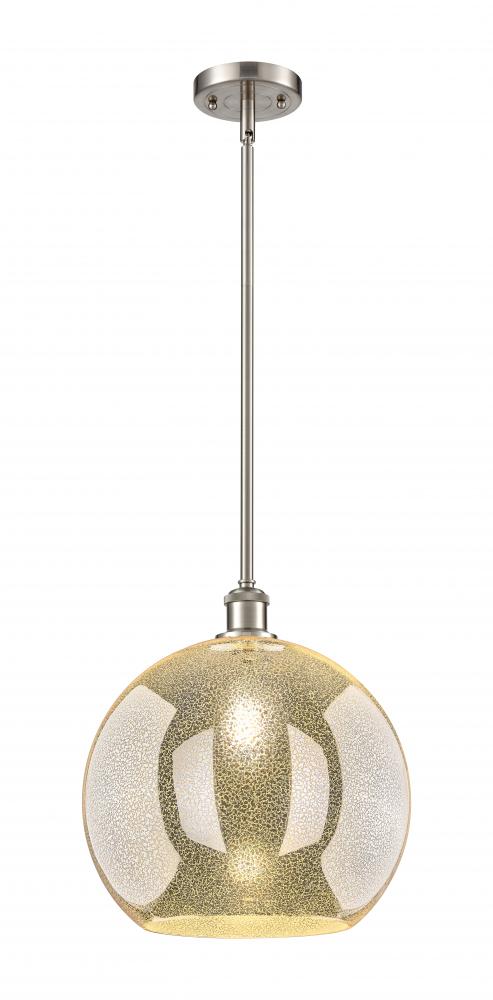 Athens - 1 Light - 14 inch - Brushed Satin Nickel - Pendant