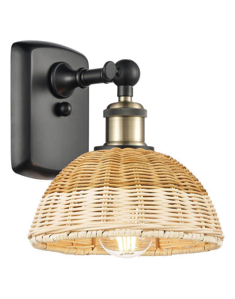 Bristol Natural II - 1 Light - 8 inch - Black Antique Brass - Sconce