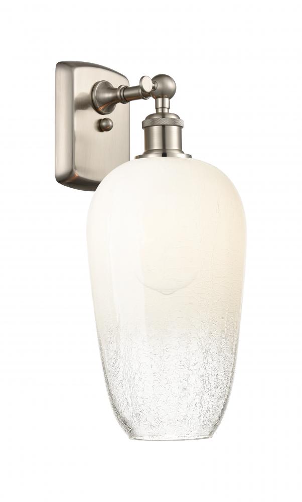 Brookhaven Flute - 1 Light - 7 inch - Brushed Satin Nickel - Sconce