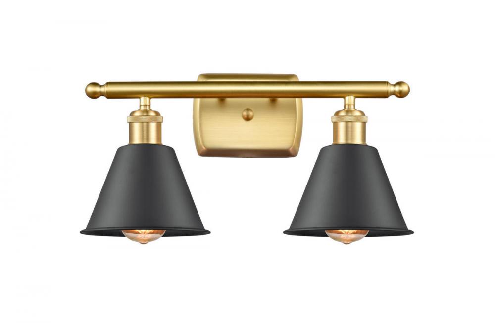 Smithfield - 2 Light - 17 inch - Satin Gold - Bath Vanity Light