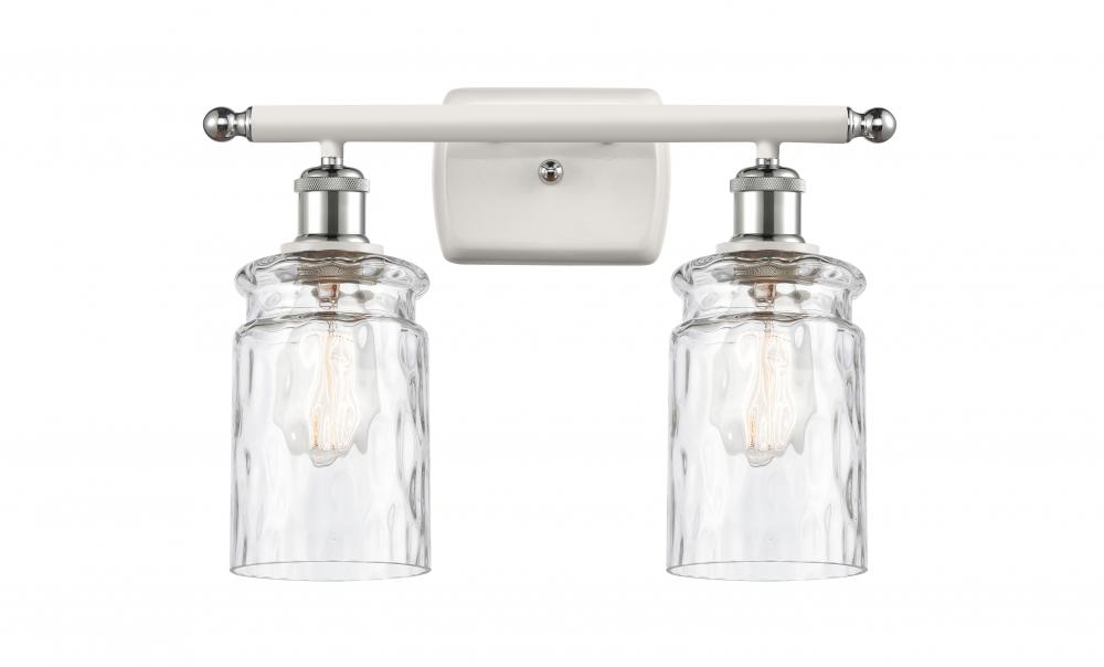 Candor - 2 Light - 15 inch - White Polished Chrome - Bath Vanity Light