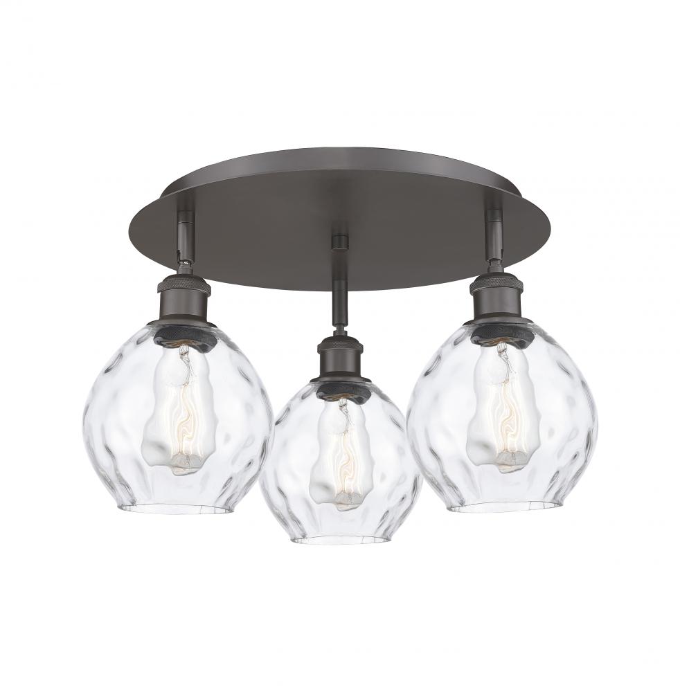 Waverly - 3 Light - 18 inch - Oil Rubbed Bronze - Semi-Flush Mount