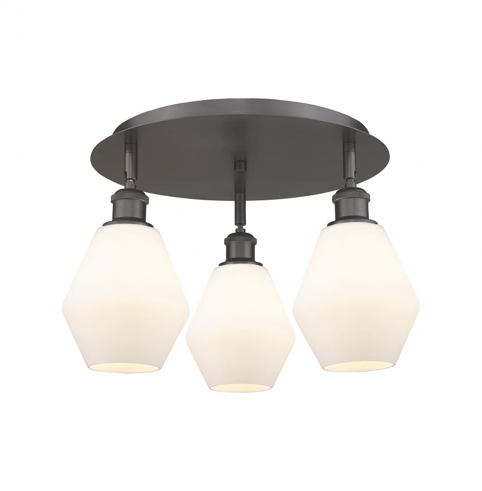 Cindyrella - 3 Light - 18 inch - Oil Rubbed Bronze - Semi-Flush Mount