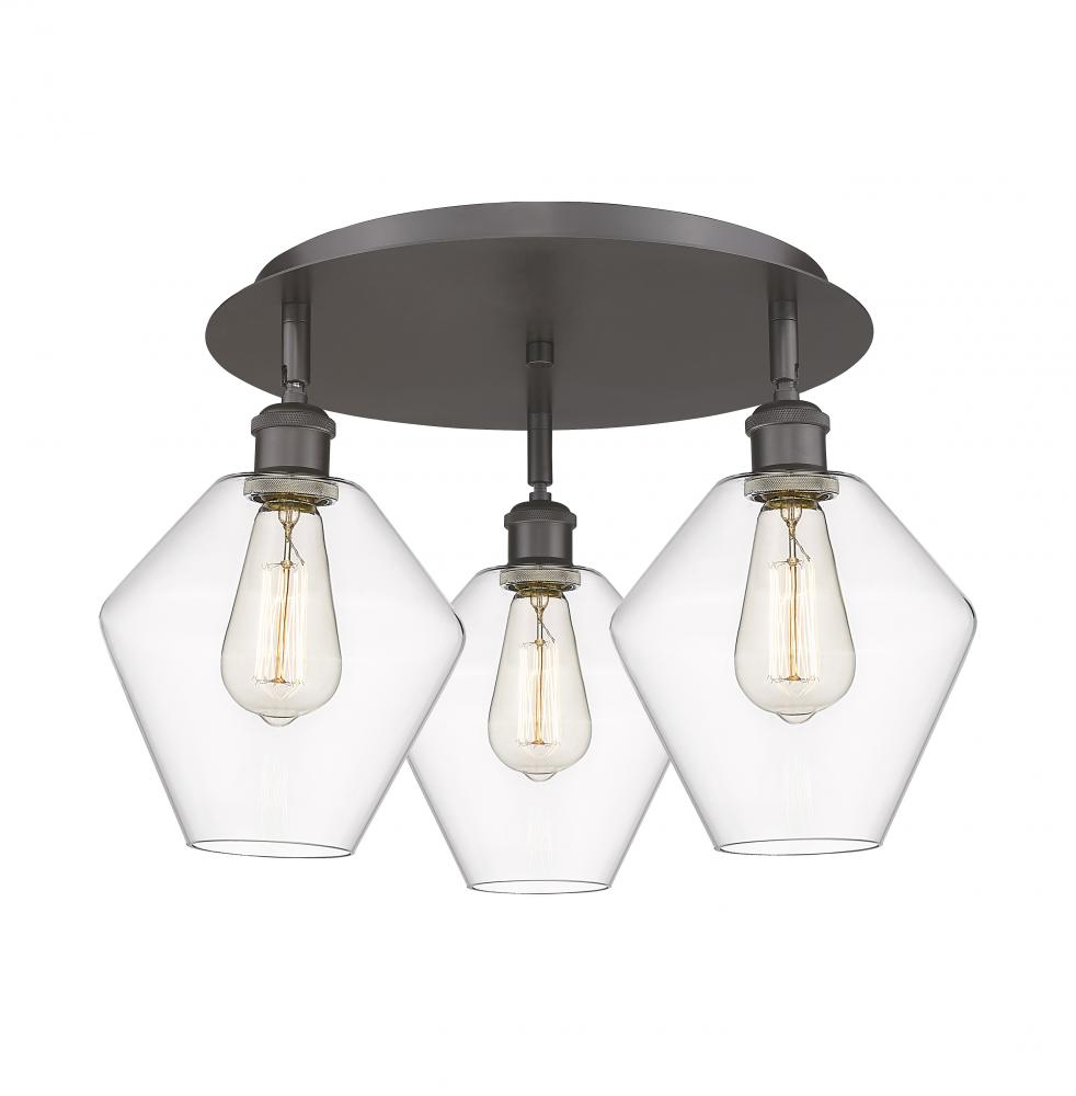 Cindyrella - 3 Light - 20 inch - Oil Rubbed Bronze - Semi-Flush Mount