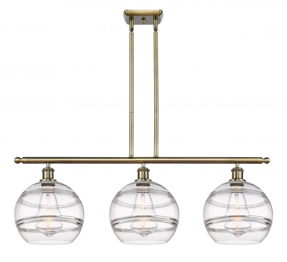 Rochester - 3 Light - 37 inch - Antique Brass - Stem hung - Island Light