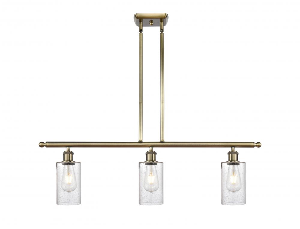 Clymer - 3 Light - 36 inch - Antique Brass - Stem hung - Island Light