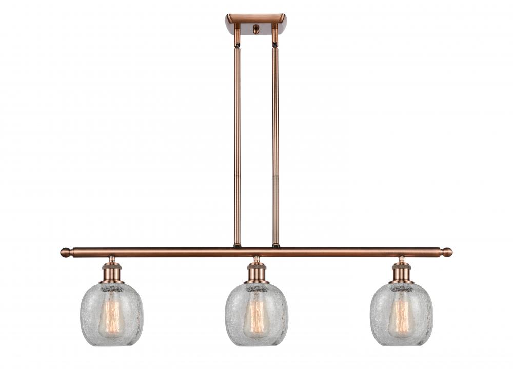 Belfast - 3 Light - 36 inch - Antique Copper - Stem hung - Island Light