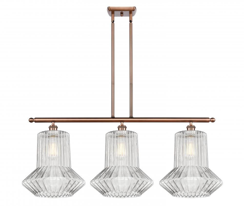 Springwater - 3 Light - 39 inch - Antique Copper - Stem hung - Island Light