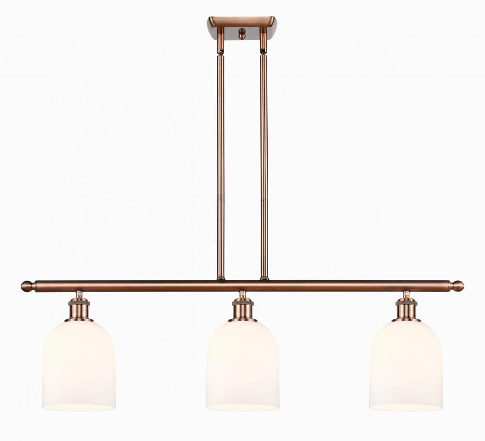 Bella - 3 Light - 36 inch - Antique Copper - Stem hung - Island Light