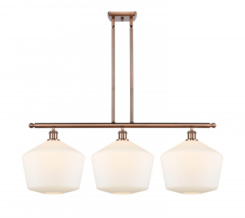 Cindyrella - 3 Light - 39 inch - Antique Copper - Stem hung - Island Light