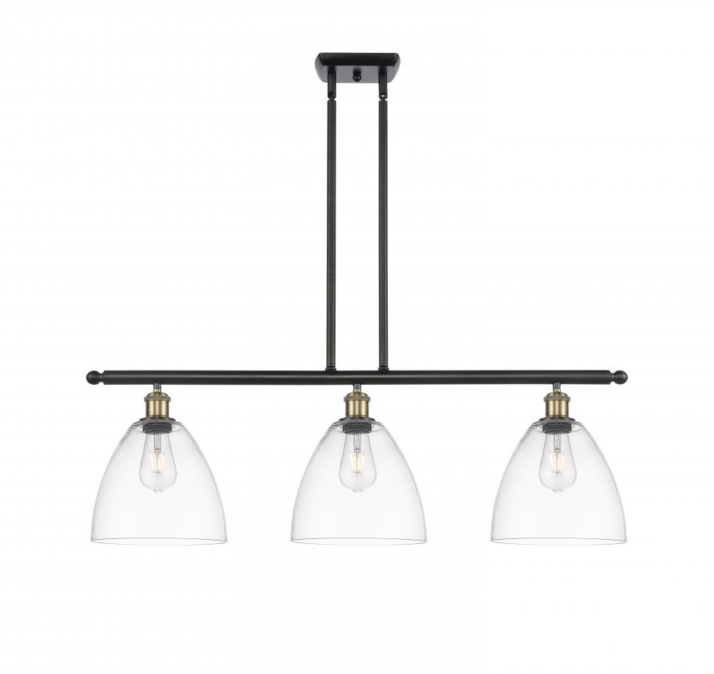 Bristol - 3 Light - 36 inch - Black Antique Brass - Stem hung - Island Light
