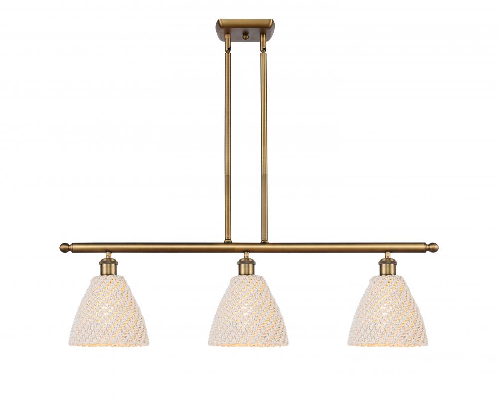 Bristol Natural - 4 Light - 48 inch - Brushed Brass - Cord hung - Island Light