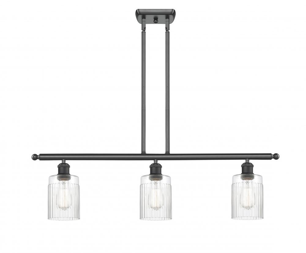 Hadley - 3 Light - 36 inch - Matte Black - Stem hung - Island Light