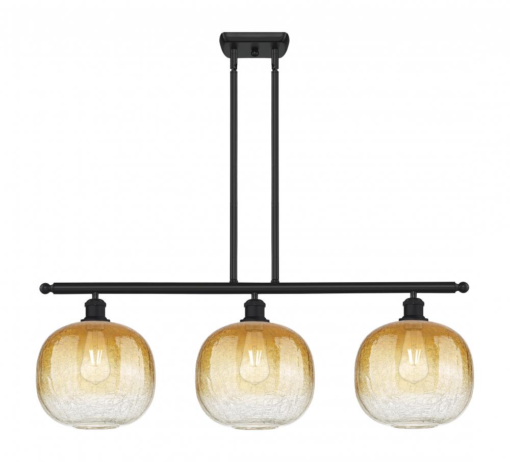 Brookhaven Sphere - 3 Light - 37 inch - Matte Black - Stem Hung - Island Light