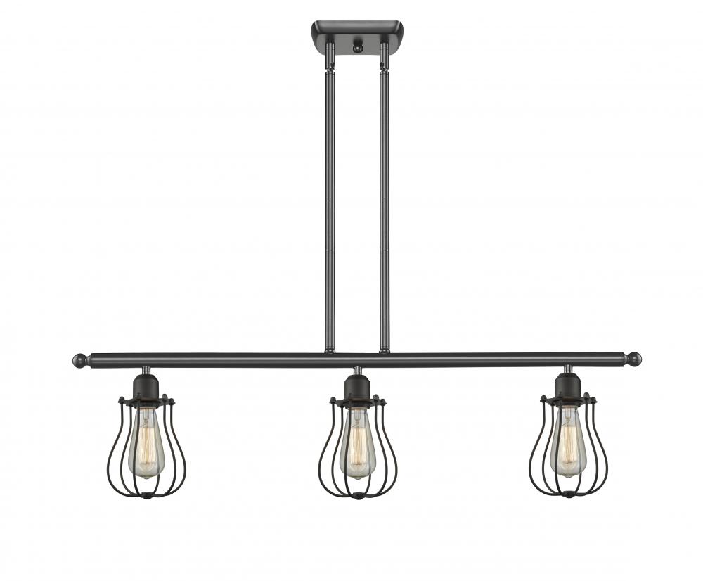 Muselet - 3 Light - 36 inch - Oil Rubbed Bronze - Stem hung - Island Light