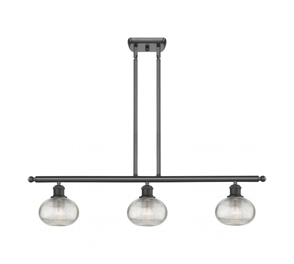 Ithaca - 3 Light - 36 inch - Oil Rubbed Bronze - Stem hung - Island Light