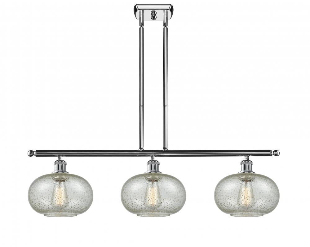 Gorham - 3 Light - 36 inch - Polished Chrome - Stem hung - Island Light