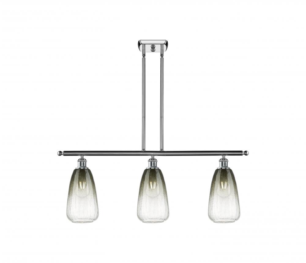 Brookhaven Almond - 3 Light - 36 inch - Polished Chrome - Stem Hung - Island Light