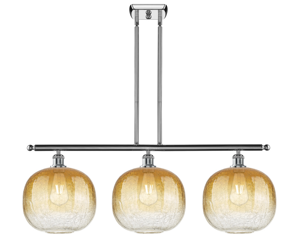 Brookhaven Sphere - 3 Light - 37 inch - Polished Chrome - Stem Hung - Island Light