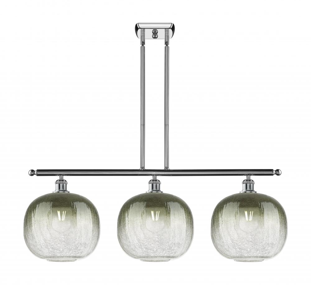 Brookhaven Sphere - 3 Light - 37 inch - Polished Chrome - Stem Hung - Island Light