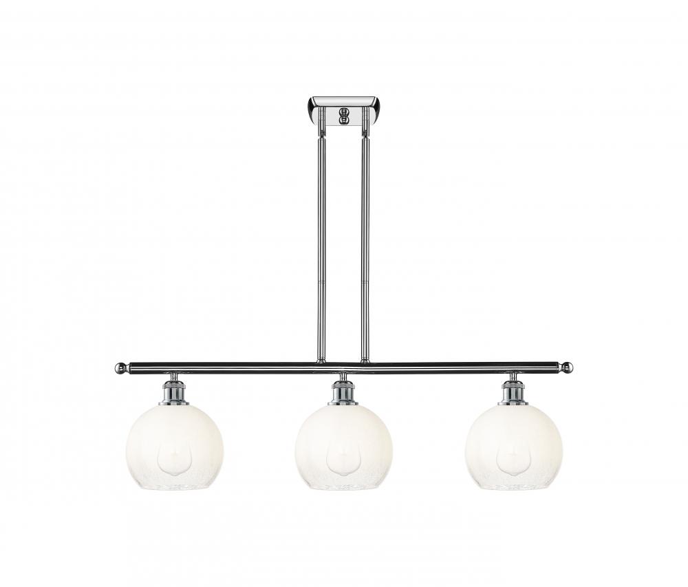 Brookhaven Globe - 3 Light - 36 inch - Polished Chrome - Stem Hung - Island Light