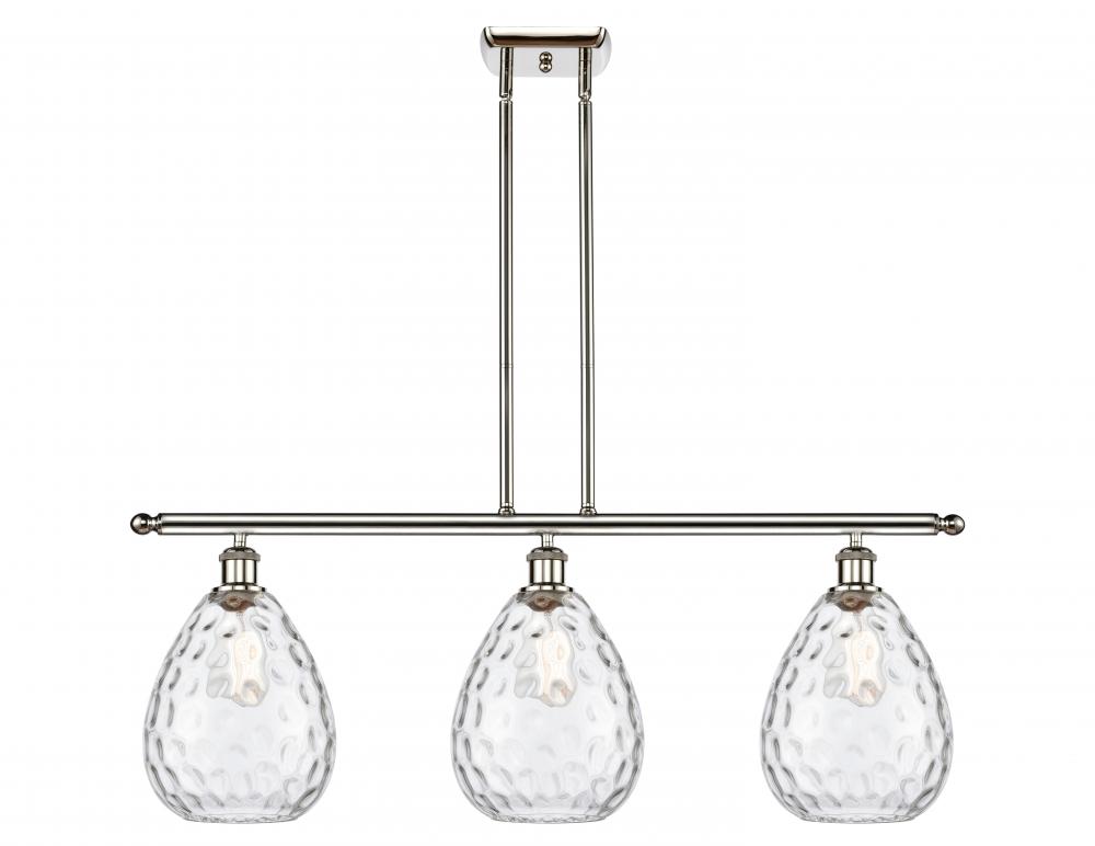 Waverly - 3 Light - 36 inch - Polished Nickel - Stem hung - Island Light